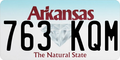 AR license plate 763KQM