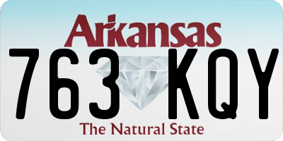 AR license plate 763KQY