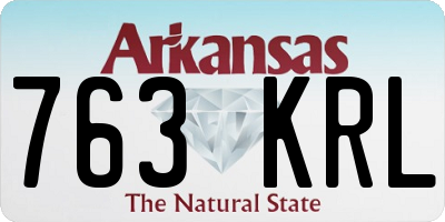 AR license plate 763KRL