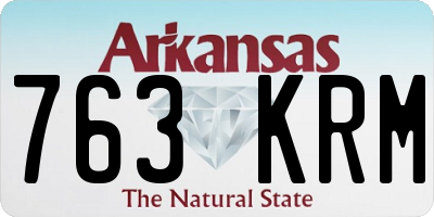 AR license plate 763KRM