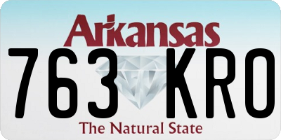AR license plate 763KRO