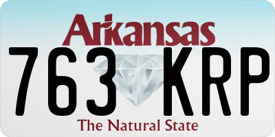 AR license plate 763KRP