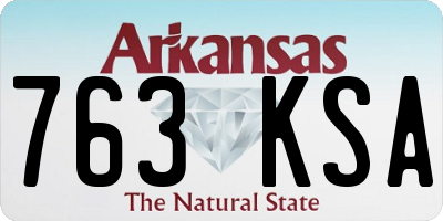 AR license plate 763KSA