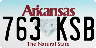 AR license plate 763KSB