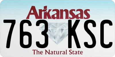 AR license plate 763KSC