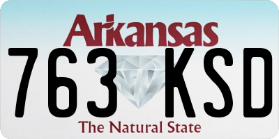 AR license plate 763KSD