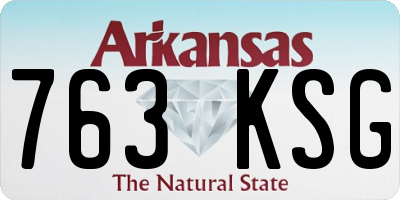 AR license plate 763KSG