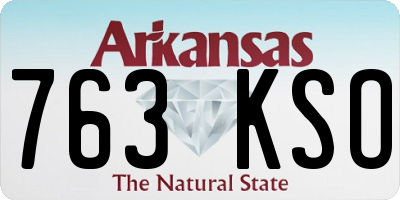 AR license plate 763KSO