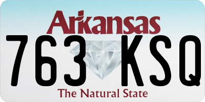 AR license plate 763KSQ