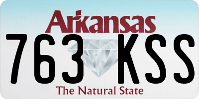 AR license plate 763KSS