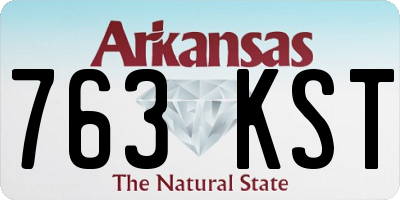 AR license plate 763KST