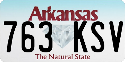 AR license plate 763KSV
