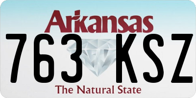 AR license plate 763KSZ