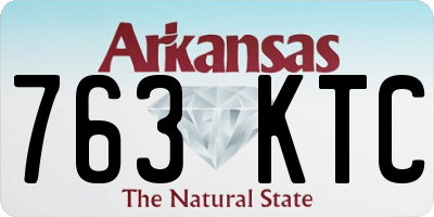 AR license plate 763KTC