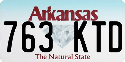 AR license plate 763KTD
