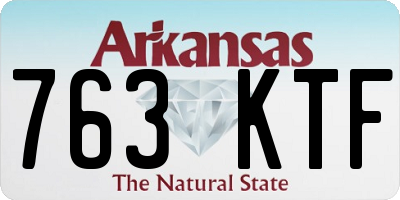 AR license plate 763KTF
