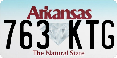 AR license plate 763KTG