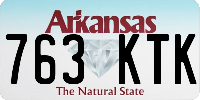 AR license plate 763KTK