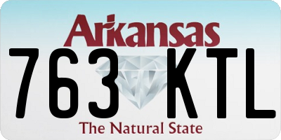 AR license plate 763KTL