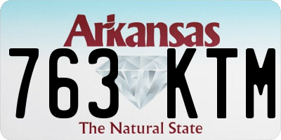 AR license plate 763KTM