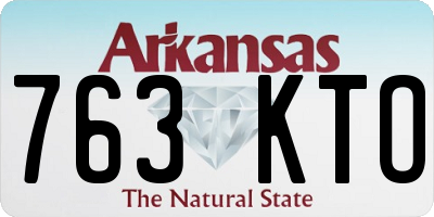 AR license plate 763KTO