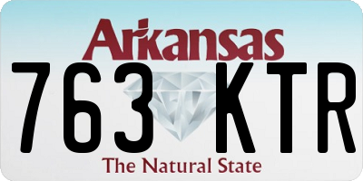 AR license plate 763KTR