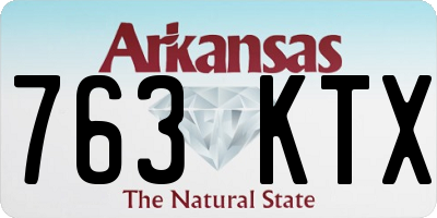 AR license plate 763KTX
