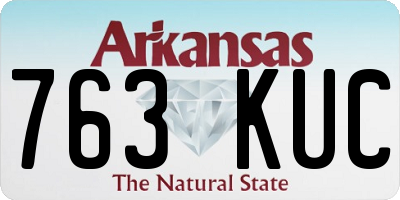 AR license plate 763KUC