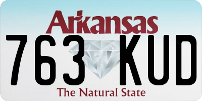 AR license plate 763KUD