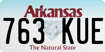 AR license plate 763KUE
