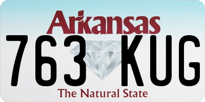 AR license plate 763KUG