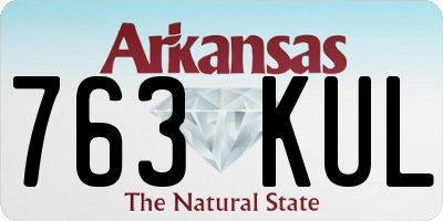 AR license plate 763KUL