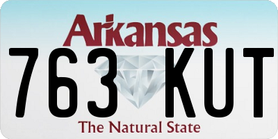 AR license plate 763KUT