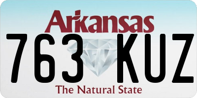 AR license plate 763KUZ