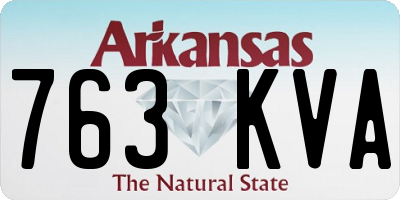 AR license plate 763KVA