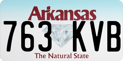 AR license plate 763KVB