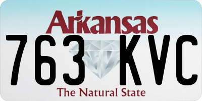 AR license plate 763KVC