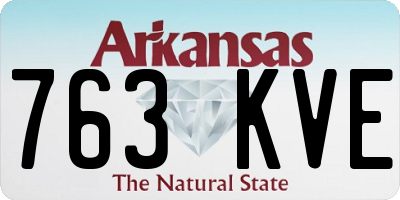 AR license plate 763KVE