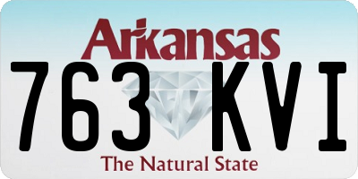 AR license plate 763KVI