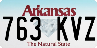 AR license plate 763KVZ