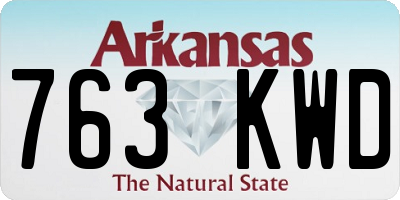 AR license plate 763KWD