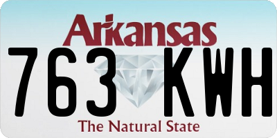 AR license plate 763KWH