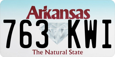 AR license plate 763KWI