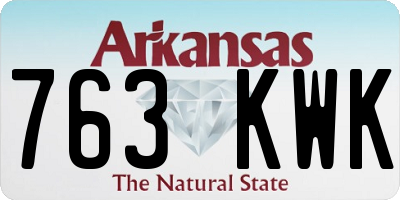 AR license plate 763KWK