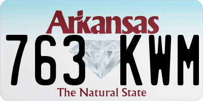 AR license plate 763KWM