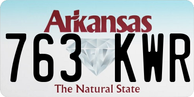 AR license plate 763KWR