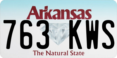 AR license plate 763KWS