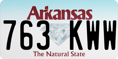 AR license plate 763KWW
