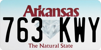 AR license plate 763KWY