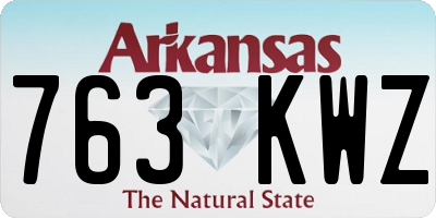 AR license plate 763KWZ